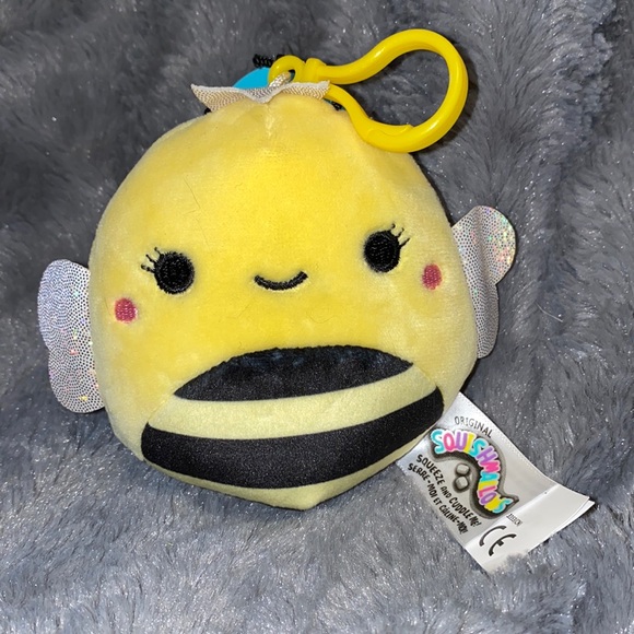 🧸Squishmallow “Sunny” Bee 3.5” clip BNWT - Picture 1 of 2